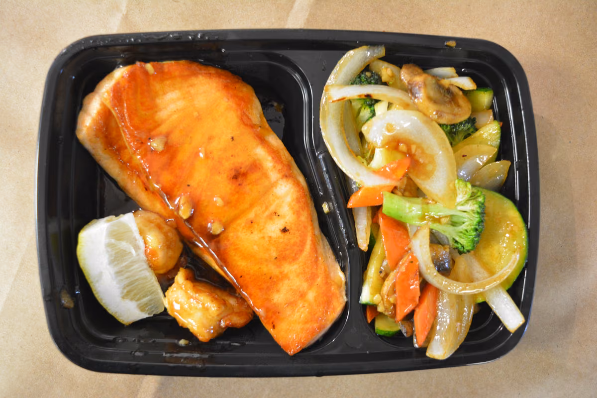 Salmon Hibachi Dinner
