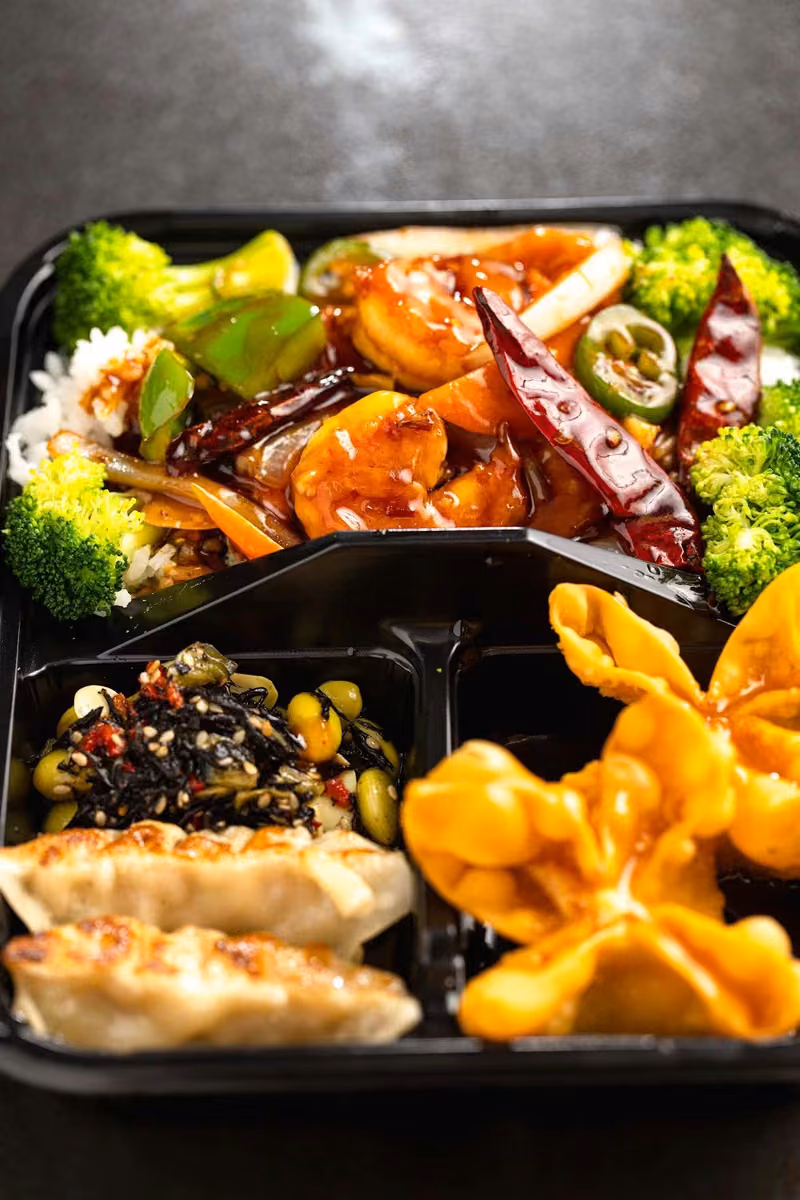 Hot & Spicy Shrimp Bento Box